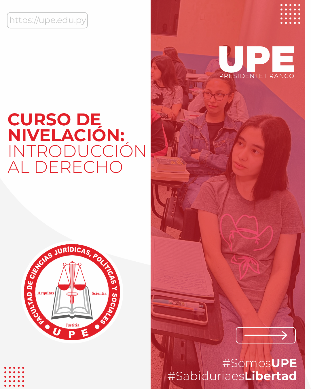 Continúa el Curso de Nivelación en la UPE: Carrera de Derecho  